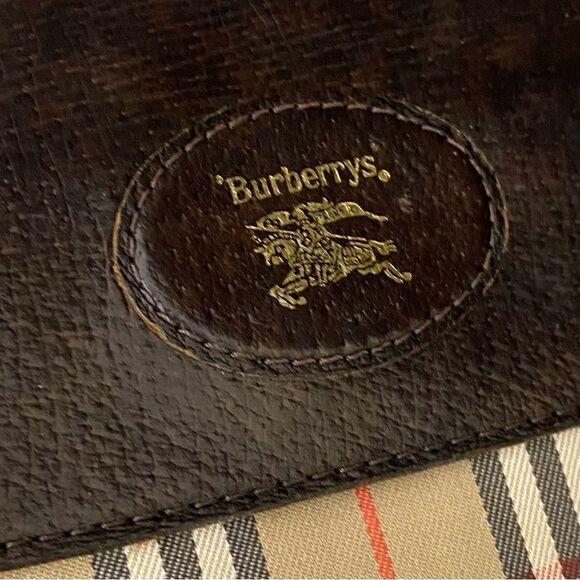 BURBERRYS Nova Check Canvas Leather Clutch/Crossbody - Picture 8 of 17